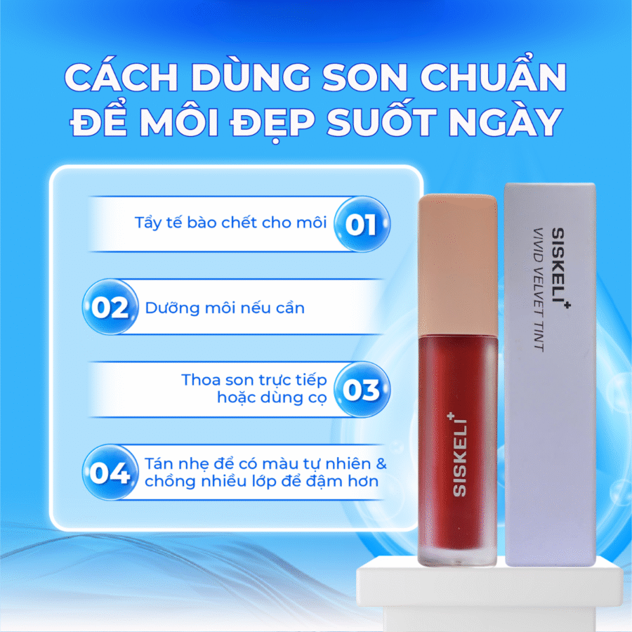 Cách dùng son Siskeli