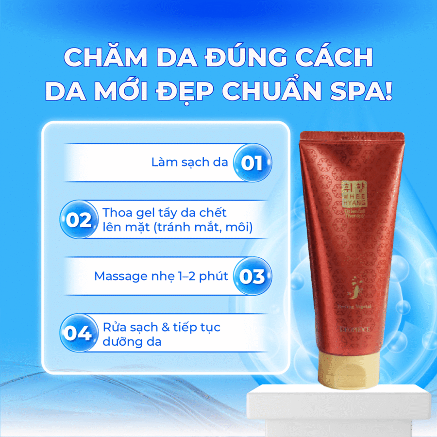 Hướng dẫn sử dụng Tẩy Tế Bào Chết Sâm Deoproce hiệu quả