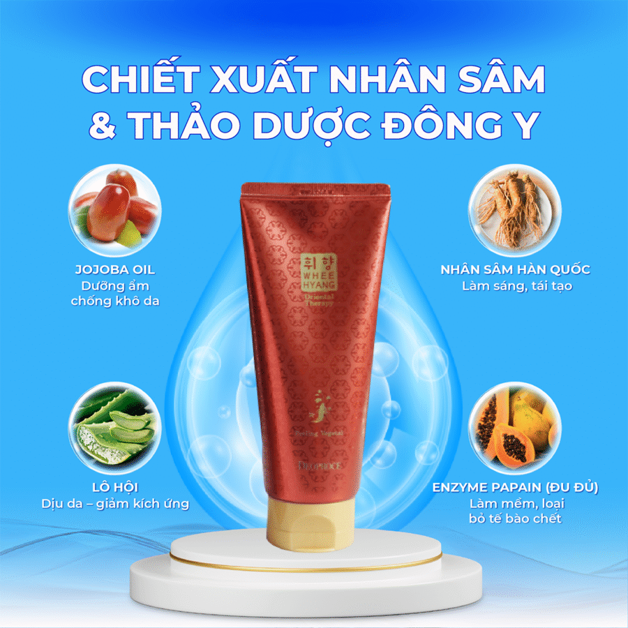 Thành phần chính của Tẩy Tế Bào Chết Sâm Deoproce