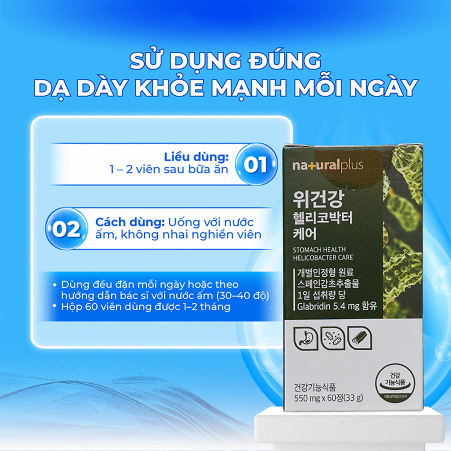 Hướng dẫn sử dụng viên uống bảo vệ da dày