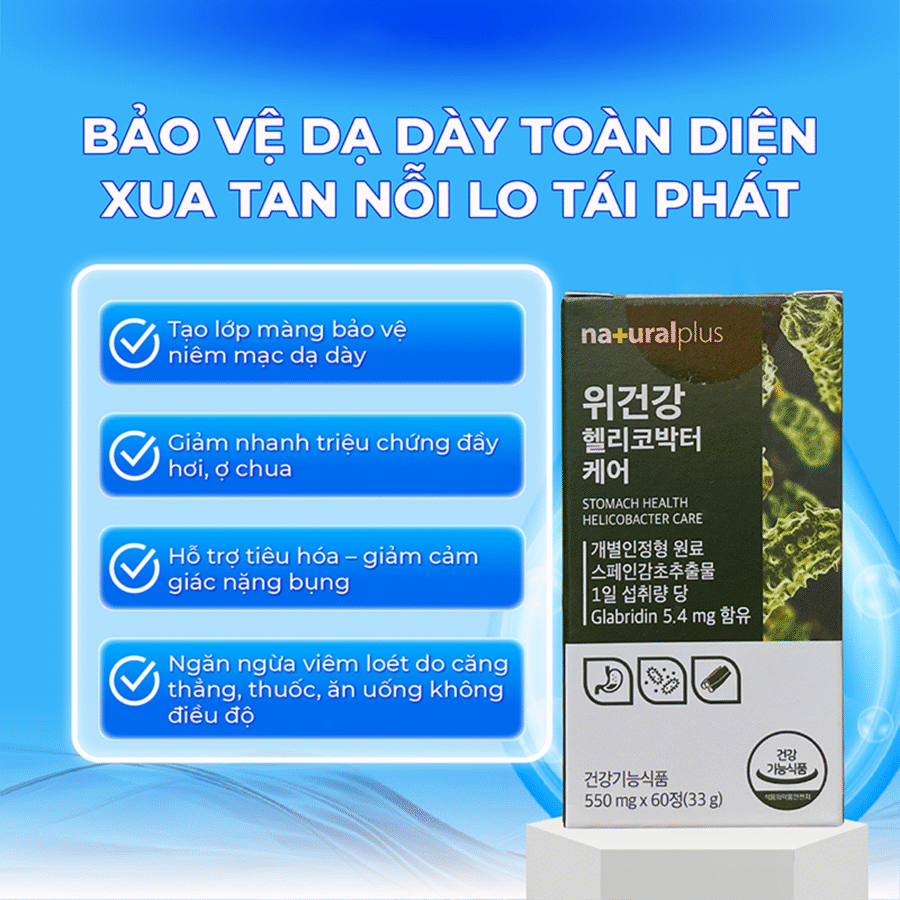 Công dụng chính của viên uống bảo vệ dạ dày