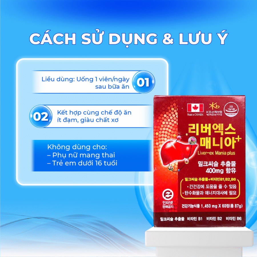Cách dùng viên uống bổ gan Canada tối ưu