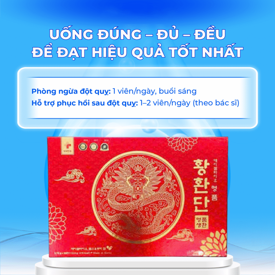 Hướng dẫn sử dụng Viên Uống Đột Quỵ Đỏ Cao Cấp hiệu quả
