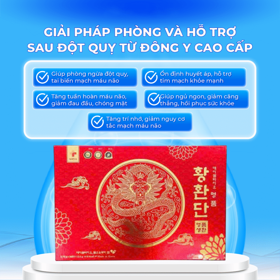 Công dụng vượt trội của Viên Uống Đột Quỵ Đỏ Cao Cấp