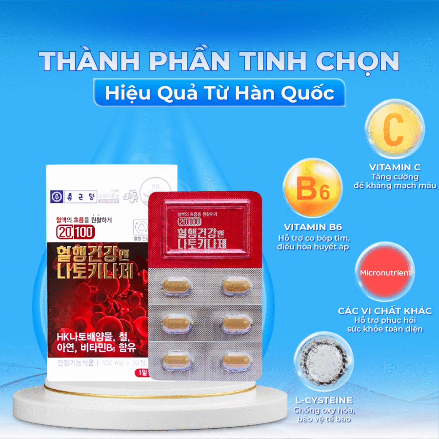 Thành phần chính trong viên uống hỗ trợ tim mạch