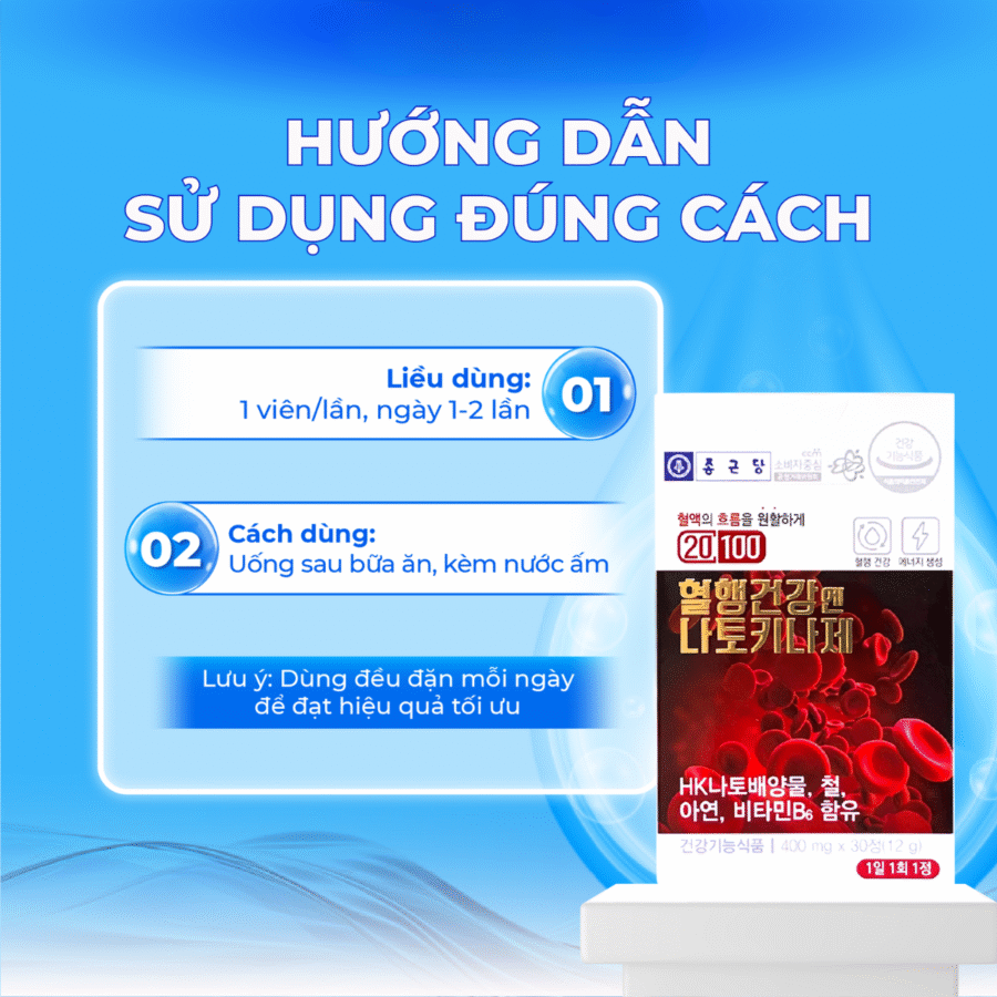 Hướng dẫn sử dụng viên uống hỗ trợ tim mạch