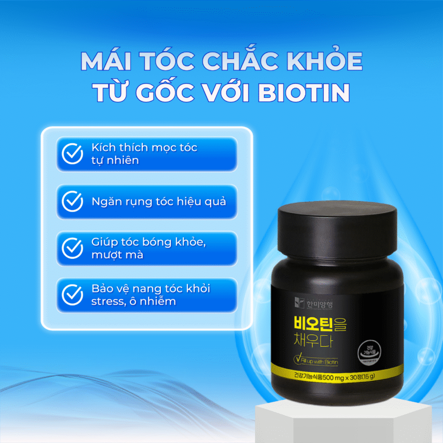 Công dụng chính của viên uống Biotin