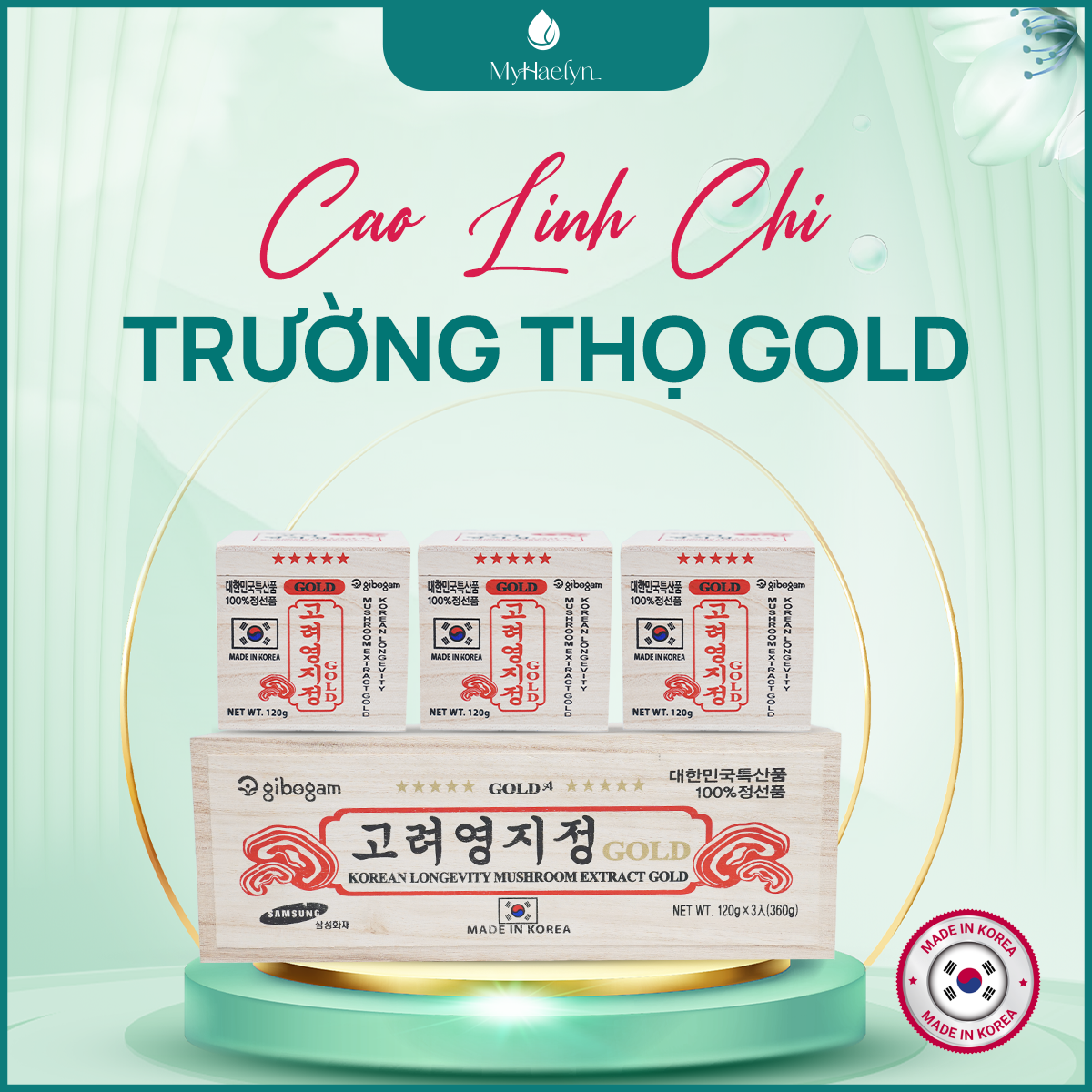 GIBOGAM Cao Linh Chi Trường Thọ GOLD