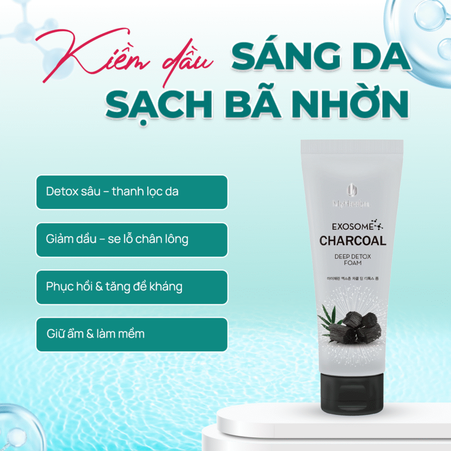 Công dụng của Sữa rửa mặt Exosome Than Hoạt Tính
