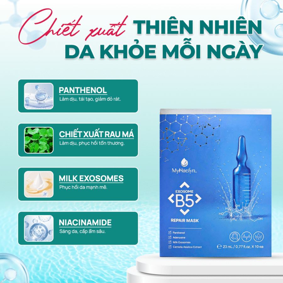 Thành phần nổi bật của Mặt nạ Exosome B5