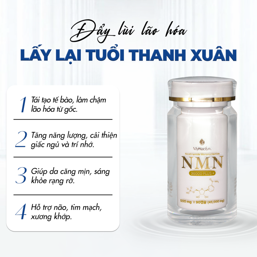 Công dụng của MyHaelyn NMN 36000 Plus+