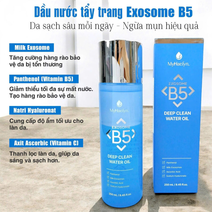 Nước Dầu Tẩy Trang EXOSOME B5 CLEANSING WATER OIL